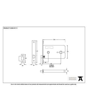 SS 5" Horizontal Bathroom Lock
