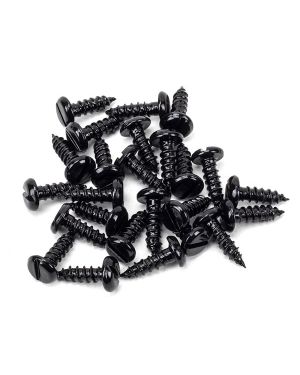 Black 8x½" Round Head Screws (25)