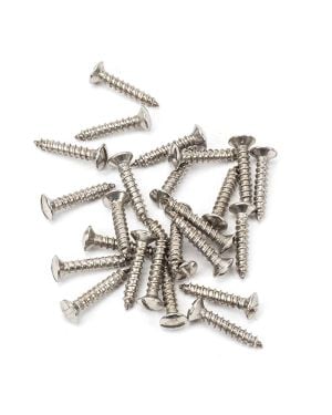 Stainless Steel 6x¾" Countersunk Raised Head Screws (25)
