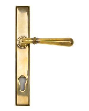 Aged Brass Newbury Slimline Lever Espag. Lock Set