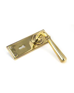 Aged Brass Newbury Lever Lock Set