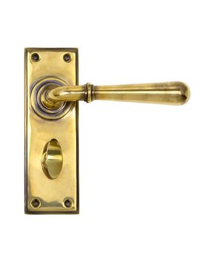 Aged Brass Newbury Lever Bathroom Set