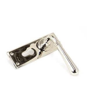 Polished Nickel Newbury Lever Euro Lock Set