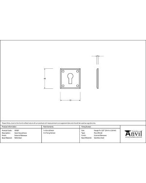 External Beeswax Avon Escutcheon