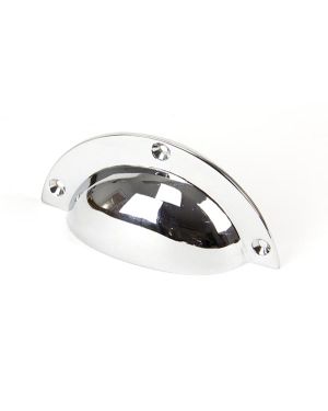 Polished Chrome 4" Plain Drawer Pull
