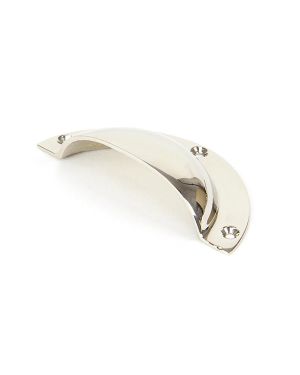 Polished Nickel 4" Plain Drawer Pull