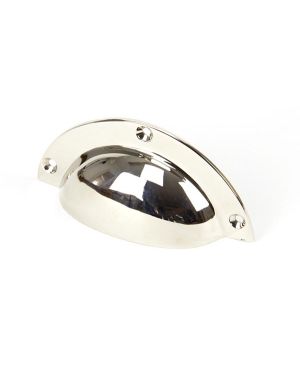 Polished Nickel 4" Plain Drawer Pull