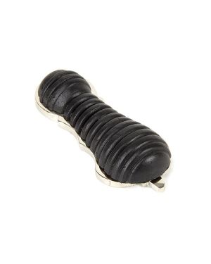 Ebony & Polished Nickel Beehive Escutcheon