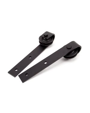 100kg Black Sliding Door Hardware Kit (3m Track)