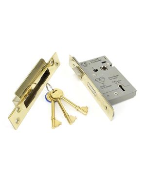 PVD 3" BS Heavy Duty BS Sash Lock KA