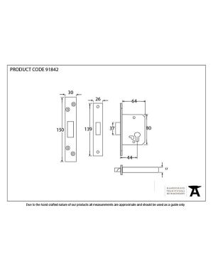 SSS 2 ½" Euro Profile Dead Lock