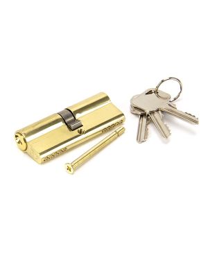 Lacquered Brass 40/40 Euro Cylinder