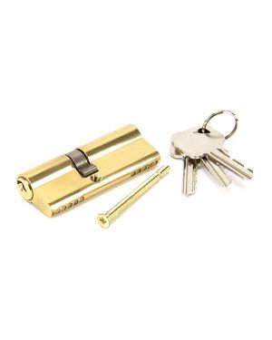 Lacquered Brass 35/45 Euro Cylinder