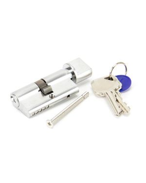Satin Chrome 30/30 Euro Cylinder/Thumbturn