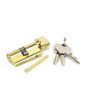 Lacquered Brass 30/30 Euro Cylinder/Thumbturn