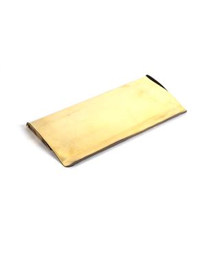Aged Brass Small Letter Plate Cover
