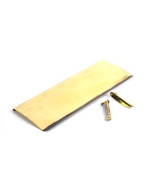 Aged Brass Large Letter Plate Cover