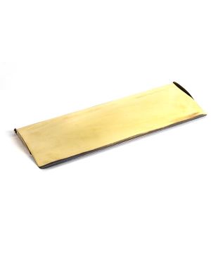 Aged Brass Large Letter Plate Cover