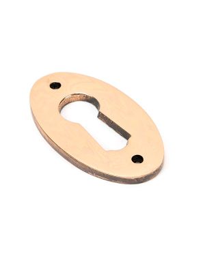 Polished Bronze Oval Escutcheon