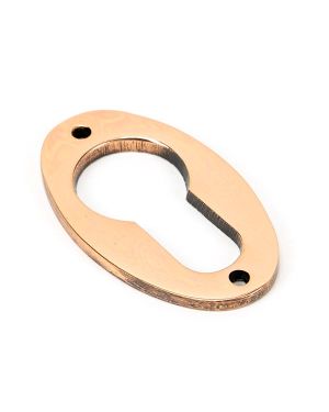 Polished Bronze Oval Euro Escutcheon