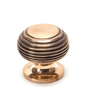 Polished Bronze Beehive Cabinet Knob 30mm