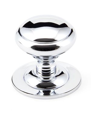 Polished Chrome Round Centre Door Knob