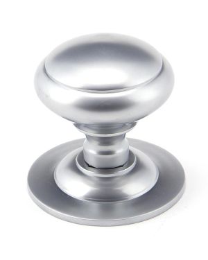 Satin Chrome Round Centre Door Knob