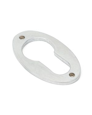 Satin Chrome Oval Euro Escutcheon