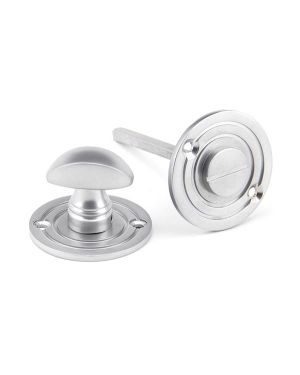 Satin Chrome Round Bathroom Thumbturn