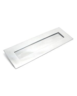 Satin Chrome Large Letter Plate