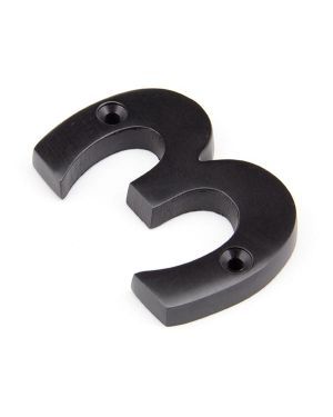 Aged Bronze Numeral 3
