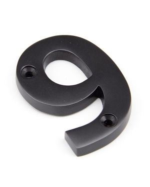 Aged Bronze Numeral 9