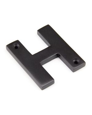 Aged Bronze Letter H