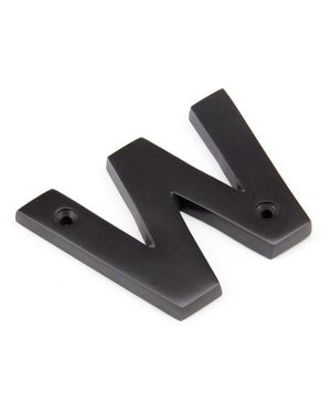 Aged Bronze Letter W