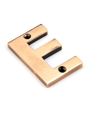 Polished Bronze Letter E