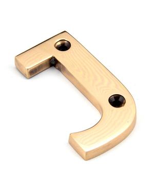 Polished Bronze Letter J