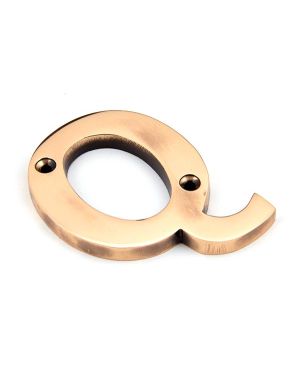Polished Bronze Letter Q