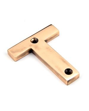 Polished Bronze Letter T