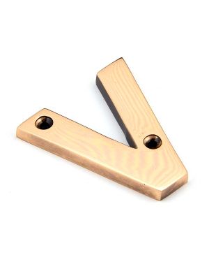 Polished Bronze Letter V