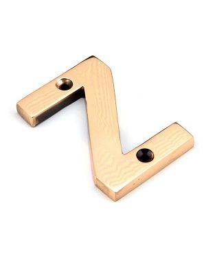 Polished Bronze Letter Z
