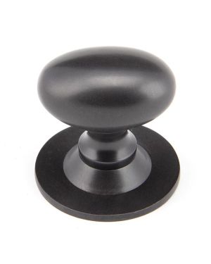 Aged Bronze Oval Cabinet Knob 40mm