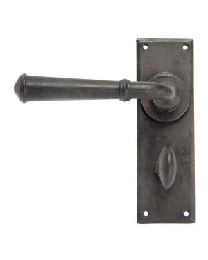 External Beeswax Regency Lever Bathroom Set