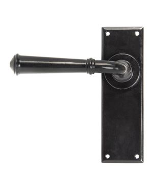Black Regency Lever Latch Set