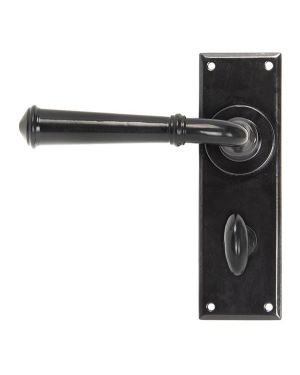 Black Regency Lever Bathroom Set