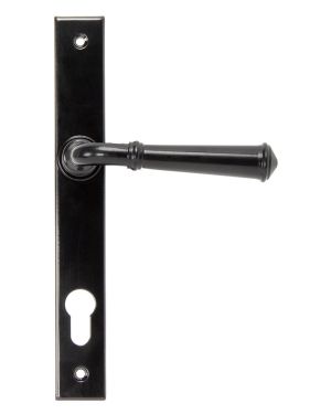 Black Regency Slimline Lever Espag. Lock Set