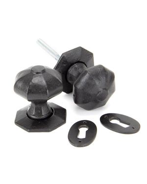 External Beeswax Octagonal Mortice/Rim Knob Set
