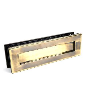 Aged Brass Traditional Letterbox