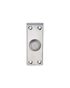 Square Bell Push - Satin Chrome