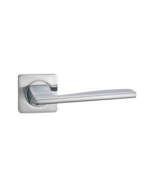 Angel Lever On Square Rose - Satin Chrome (EOL)