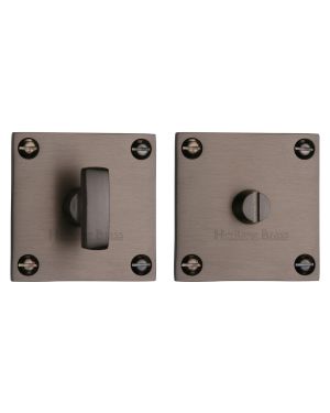 Heritage Brass Thumbturn & Emergency Release for Bathroom & Bedroom Doors Matt Bronze finish